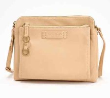 Bolsa tiracolo American Leather Co. York couro entrada tripla macadâmia A654089 comprar usado  Enviando para Brazil