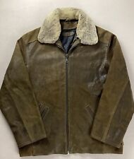 Diesel leather bomber for sale  ROYSTON