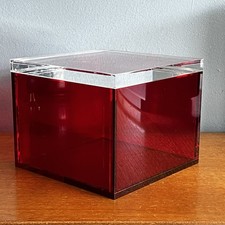 Clear red acrylic for sale  LEEDS