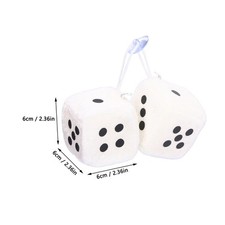 Fuzzy dice 12pcs for sale  UK