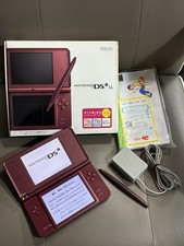 Console Nintendo DSi XL LL vinho vermelho carregador stylus na caixa testado manualmente Japão, usado comprar usado  Enviando para Brazil