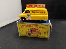 W150-MATCHBOX LESNEY No42A BEDFORD NIGHT NEWS VAN COM CAIXA comprar usado  Enviando para Brazil