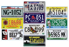 Lot plaques immatriculation d'occasion  L'Isle-Adam
