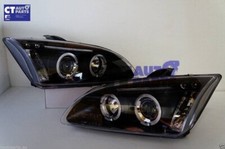 Farol projetor LED DRL preto olho de anjo para 04-07 Ford Focus MK2 XR5 ZETEC comprar usado  Enviando para Brazil