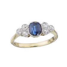 Ring saphir diamanten gebraucht kaufen  Münster