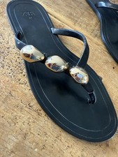 Zara sandals black for sale  BIRMINGHAM