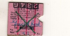 Railway ticketb lswr for sale  MIDHURST