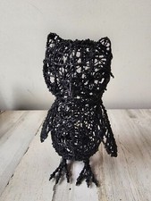 Black owl beaded for sale  Racine
