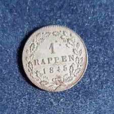 Moedas do MUNDO - SWISS ZURICH BILLON Rappen 1845 KM-194 comprar usado  Enviando para Brazil