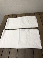 Par de fundas de almohada Saatva de algodón satinado tamaño king blancas 20x38" nuevas sin etiquetas  segunda mano  Embacar hacia Mexico