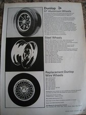 Dunlop aluminium wheels for sale  BRISTOL