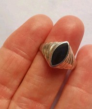 Sterling silver onyx for sale  LINCOLN