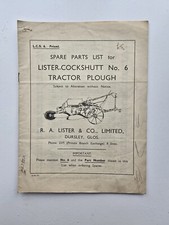 Lister cockshutt tractor for sale  WOODBRIDGE