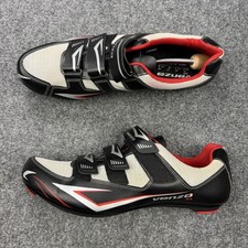 Tênis de ciclismo Venzo masculino 14,5 UE 50 SPD chuteiras preto vermelho bicicleta de estrada sapato giratório comprar usado  Enviando para Brazil
