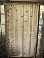 Double voile curtains for sale  WORTHING