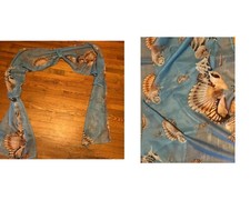 Seashells blue sheer for sale  Pasadena