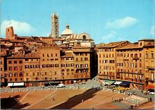 Cartão postal Siena Itália Piazza Del Campo praça histórica arquitetura vista, usado comprar usado  Enviando para Brazil