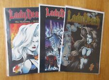 Lote de 3 LADY DEATH: LD II, BTWN HEAVEN & HELL #1 +THE RECKONING +TPBs revisados!, usado comprar usado  Enviando para Brazil