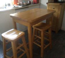 Solid wood breakfast for sale  LEAMINGTON SPA