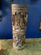 Vaso de escova de bambu Qing 19th C Scholars 35,5 cm de altura comprar usado  Enviando para Brazil