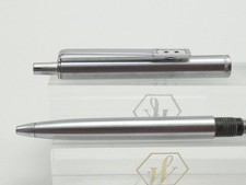 Caneta esferográfica vintage Papermate Powerpoint aço escovado, CT, tinta azul *nº estado perfeito comprar usado  Enviando para Brazil