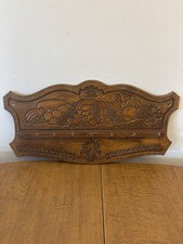 Porta-chaves vintage de madeira frutas em relevo colecionador rack de exibição de madeira comprar usado  Enviando para Brazil