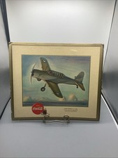 Placa de publicidade original 1943 Coca-Cola WW 2 Vultee Trainer exército dos EUA *RARA*, usado comprar usado  Enviando para Brazil