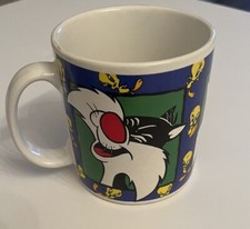 Usado, Caneca de café vintage 1994 Sylvester por Sakura 1994 Warner Bros. Looney Tunes 10 oz comprar usado  Enviando para Brazil