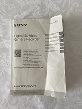 Manuel caméra sony d'occasion  Beaugency