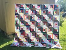 Máquina de colcha de retalhos padrão cabine de madeira costurada 86 x 83 multicolorida feita à mão comprar usado  Enviando para Brazil