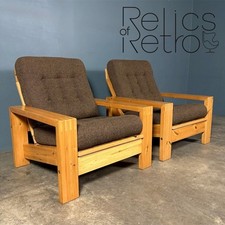 Chunky pine armchair for sale  CAMBRIDGE