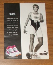 Seltene Werbung PUMA DISC SYSTEM LADY BLAZE Schuhe Heike Drechsler 1993 comprar usado  Enviando para Brazil