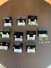 Earrings lot enamel for sale  Omro