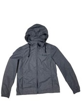 Columbia womens size Medium windbreaker jacket coat hooded charcoal gray b13 comprar usado  Enviando para Brazil