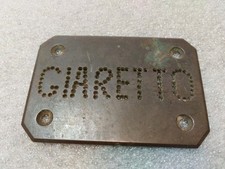 Targhetta ottone giaretto usato  San Sebastiano Curone