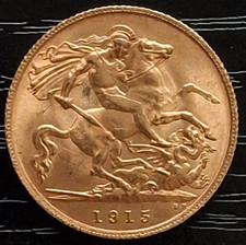 1915 half sovereign for sale  CHELTENHAM