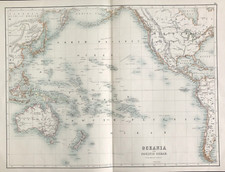 Map oceania black for sale  Shipping to Ireland