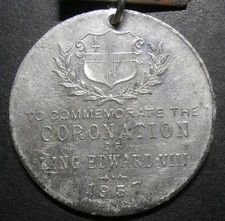 Medallion 1937 coronation for sale  WORTHING