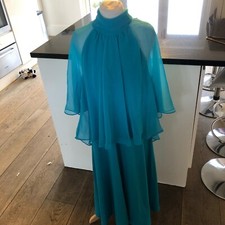 Vintage chiffon dress for sale  MAIDENHEAD