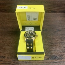 Invicta Pro relógio de mergulho cronógrafo 50 mm ouro preto masculino pulseira de silicone 100M 6981, usado comprar usado  Enviando para Brazil
