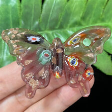 Pingente de vidro borboleta 60x40x6mm roxo embutido abajur S0046000 comprar usado  Enviando para Brazil