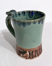 Caneca retrô Maine Moose robusta jumbo 5” cerâmica Big Dad xícara cabincore acampamento madeira, usado comprar usado  Enviando para Brazil