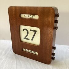 wooden perpetual calendar for sale  COLCHESTER