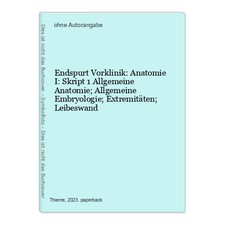 Endspurt vorklinik anatomie gebraucht kaufen Endspurt vorklinik anatomie gebraucht kaufen  Ohlsbach