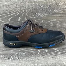 Zapatos con tacos Callaway Golf para hombre 10,5 XTT marrón cuero negro con cordones segunda mano  Embacar hacia Mexico