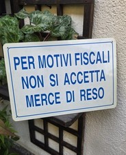 Insegna plastificata non usato  Vigevano