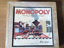 Monopoly game wooden for sale  BATH
