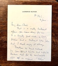Laurence olivier. hand for sale  SURBITON