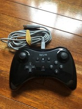 Controle Nintendo Wii U Pro preto fabricante de equipamento original com cabo de carregamento OEM - Funciona comprar usado  Enviando para Brazil
