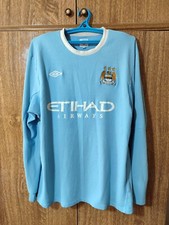 Camisa de futebol masculina Manchester City FC Umbro casa 2009/2010 tamanho 46 comprar usado  Enviando para Brazil